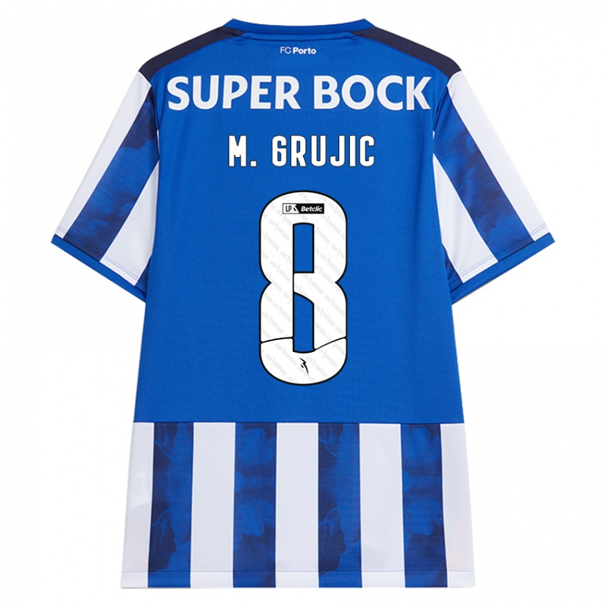 Kinder Marko Grujic #8 Blau Weiß Heimtrikot Trikot 2024/25 T-Shirt Schweiz