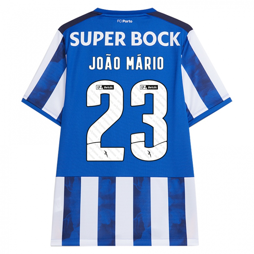 Kinder Joao Mario #23 Blau Weiß Heimtrikot Trikot 2024/25 T-Shirt Schweiz