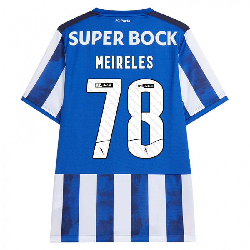 Kinder Jorge Meireles #78 Blau Weiß Heimtrikot Trikot 2024/25 T-Shirt Schweiz