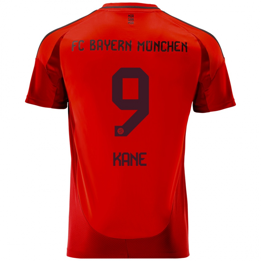 Kinder Harry Kane #9 Rot Heimtrikot Trikot 2024/25 T-Shirt Schweiz