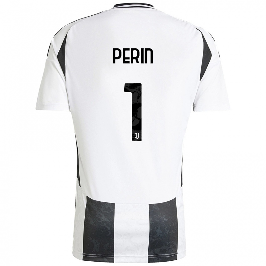 Kinder Mattia Perin #1 Weiß Schwarz Heimtrikot Trikot 2024/25 T-Shirt Schweiz