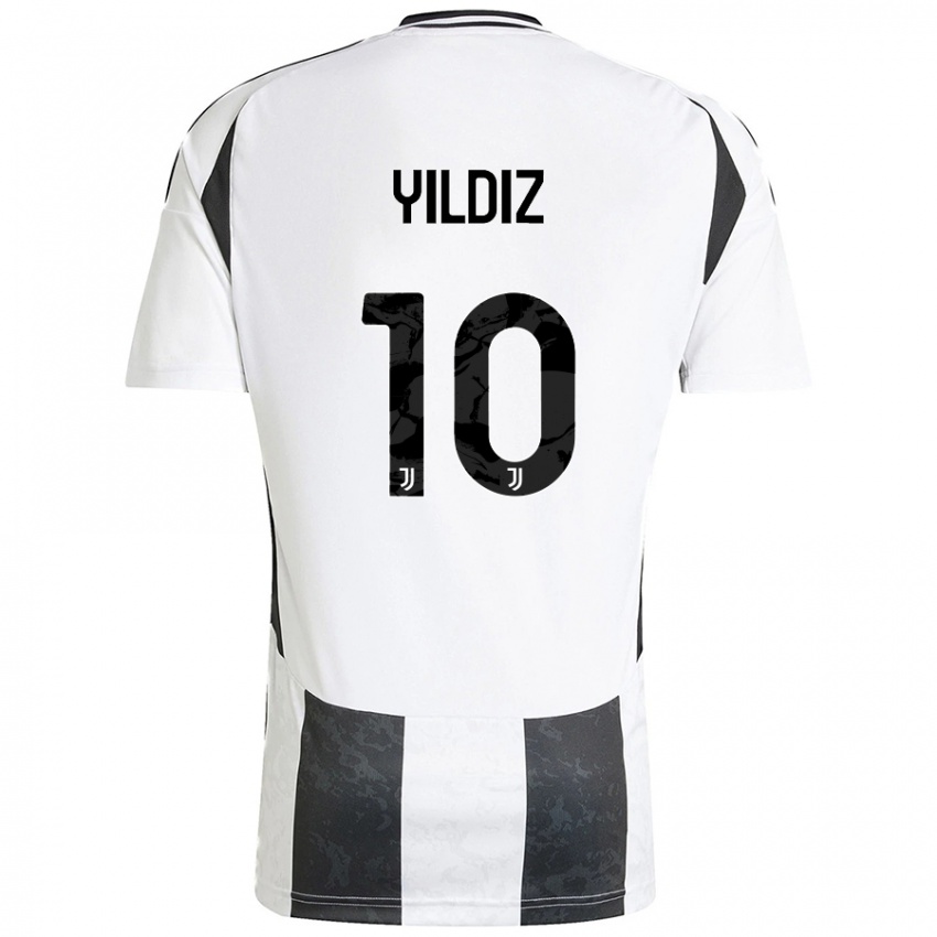 Kinder Kenan Yildiz #10 Weiß Schwarz Heimtrikot Trikot 2024/25 T-Shirt Schweiz