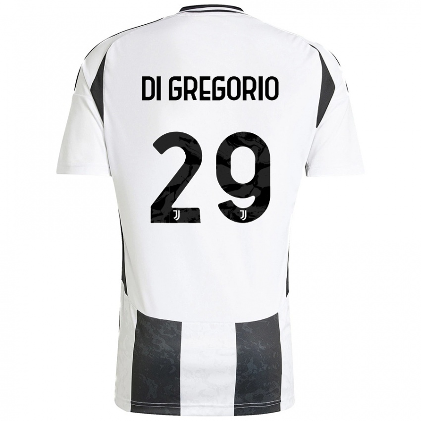 Kinder Michele Di Gregorio #29 Weiß Schwarz Heimtrikot Trikot 2024/25 T-Shirt Schweiz