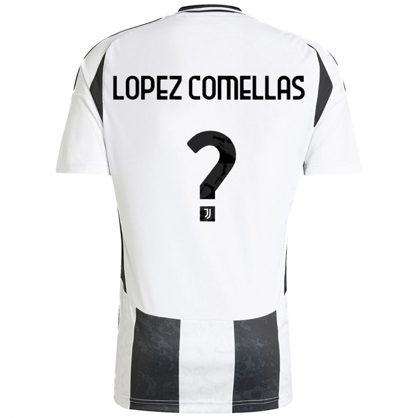 Kinder Ivan Lopez Comellas #0 Weiß Schwarz Heimtrikot Trikot 2024/25 T-Shirt Schweiz