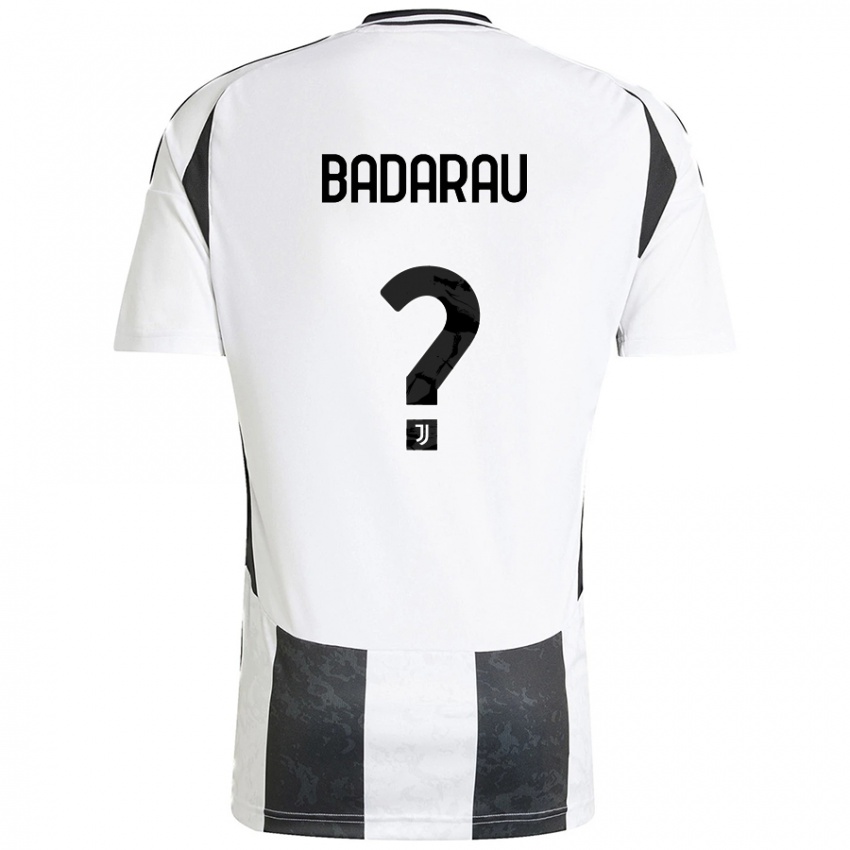 Kinder Fabio Bădărău #0 Weiß Schwarz Heimtrikot Trikot 2024/25 T-Shirt Schweiz