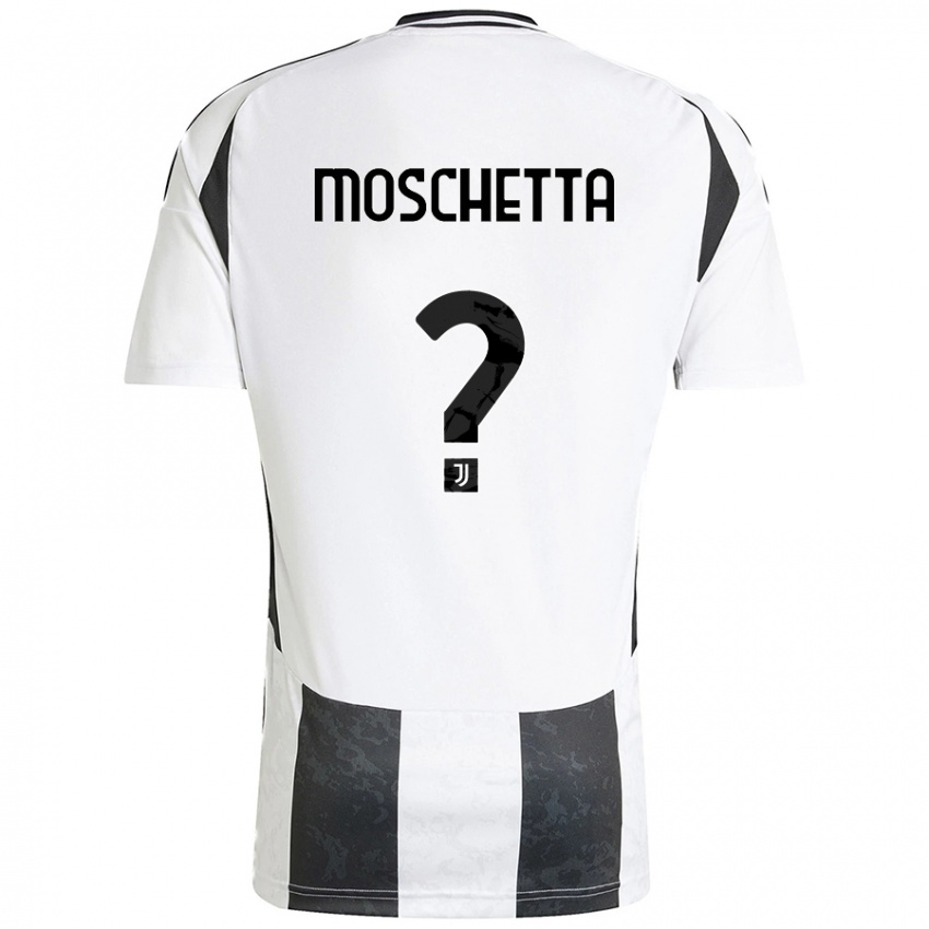 Kinder Lorenzo Moschetta #0 Weiß Schwarz Heimtrikot Trikot 2024/25 T-Shirt Schweiz