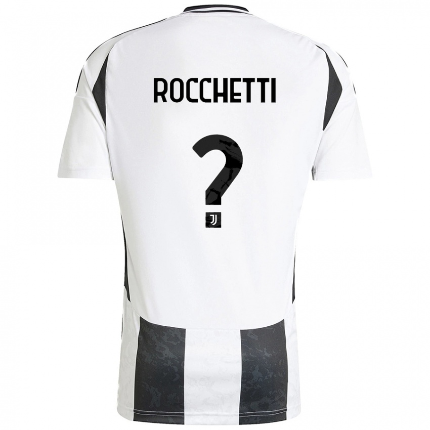 Kinder Edoardo Rocchetti #0 Weiß Schwarz Heimtrikot Trikot 2024/25 T-Shirt Schweiz