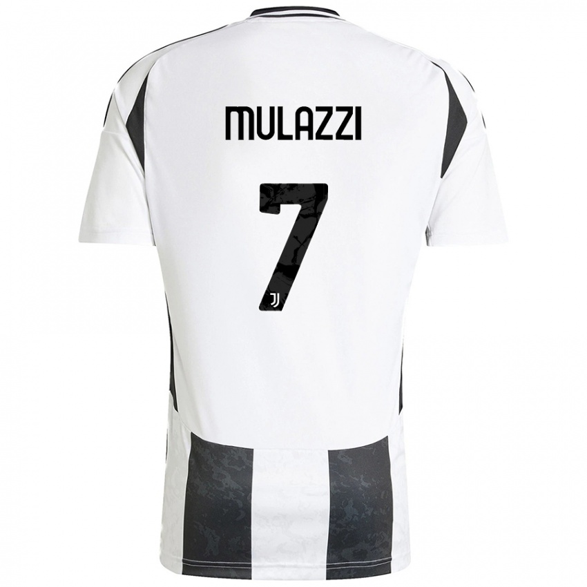 Kinder Gabriele Mulazzi #7 Weiß Schwarz Heimtrikot Trikot 2024/25 T-Shirt Schweiz