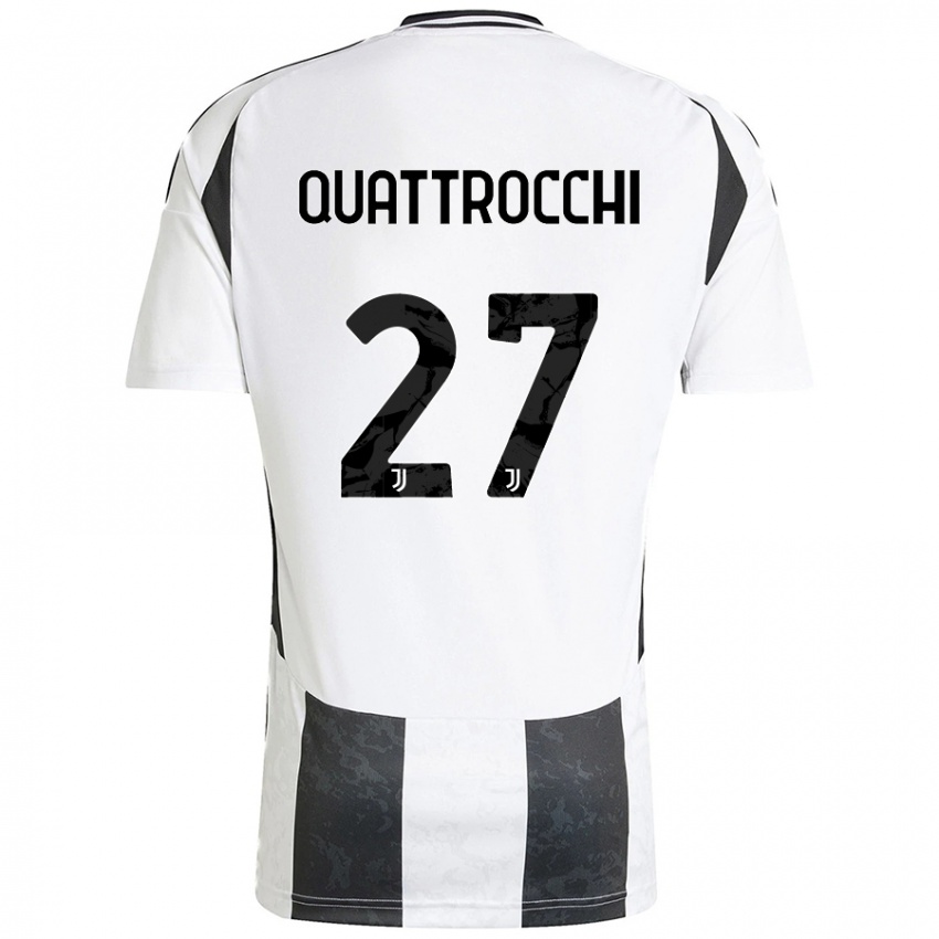 Kinder Juan Ignacio Quattrocchi #27 Weiß Schwarz Heimtrikot Trikot 2024/25 T-Shirt Schweiz