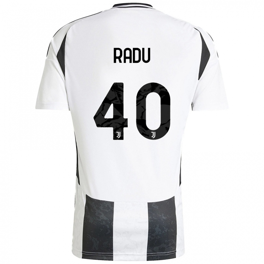 Kinder Riccardo Radu #40 Weiß Schwarz Heimtrikot Trikot 2024/25 T-Shirt Schweiz