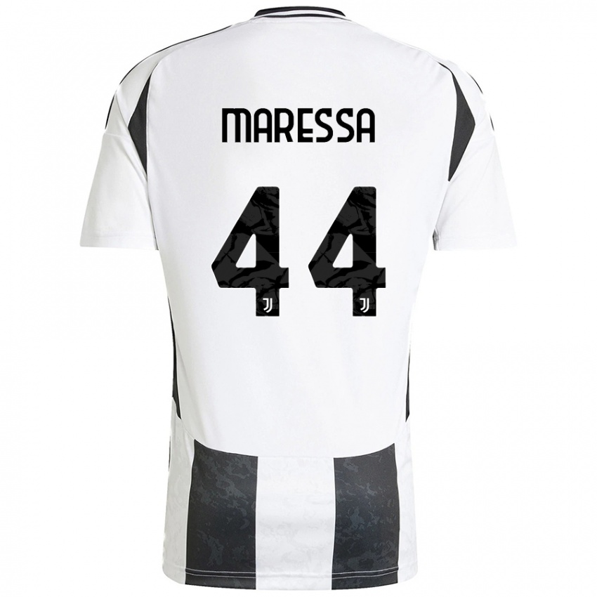 Kinder Tommaso Maressa #44 Weiß Schwarz Heimtrikot Trikot 2024/25 T-Shirt Schweiz