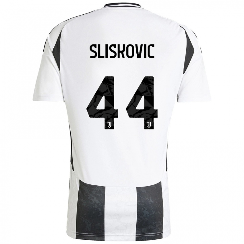 Kinder Gloria Slišković #44 Weiß Schwarz Heimtrikot Trikot 2024/25 T-Shirt Schweiz