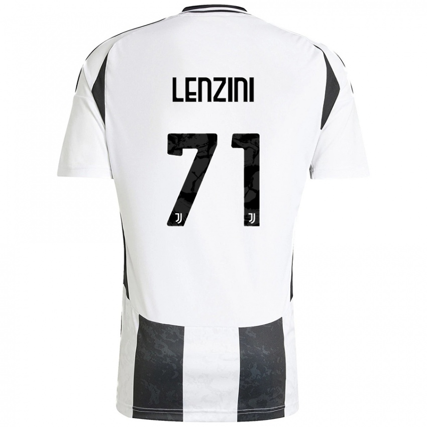 Kinder Martina Lenzini #71 Weiß Schwarz Heimtrikot Trikot 2024/25 T-Shirt Schweiz