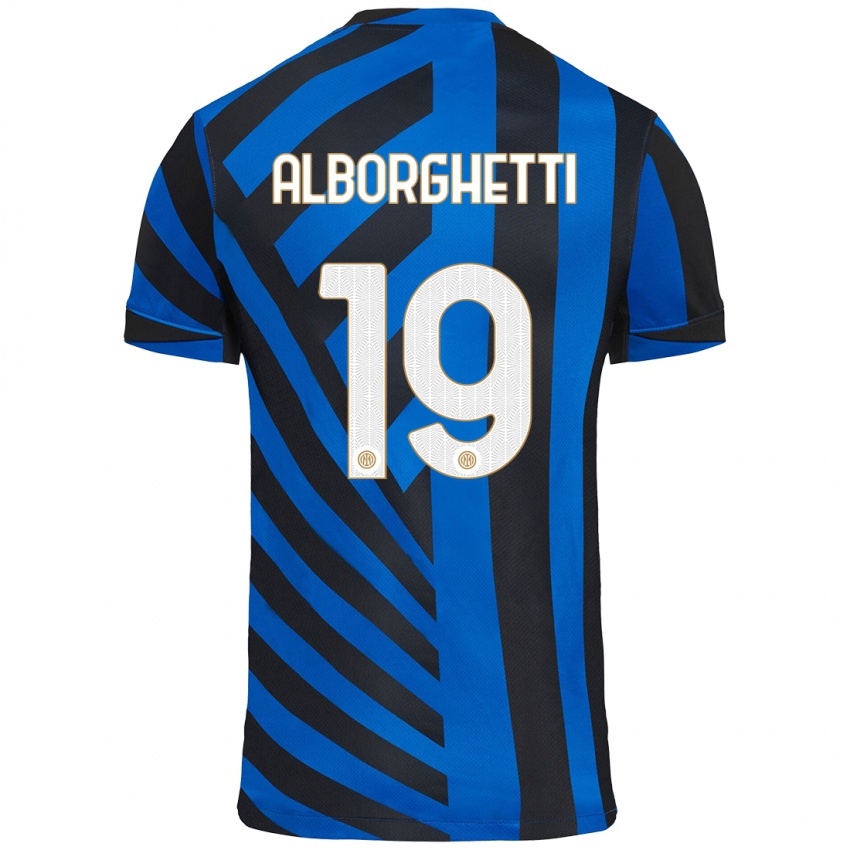 Kinder Lisa Alborghetti #19 Blau Schwarz Heimtrikot Trikot 2024/25 T-Shirt Schweiz