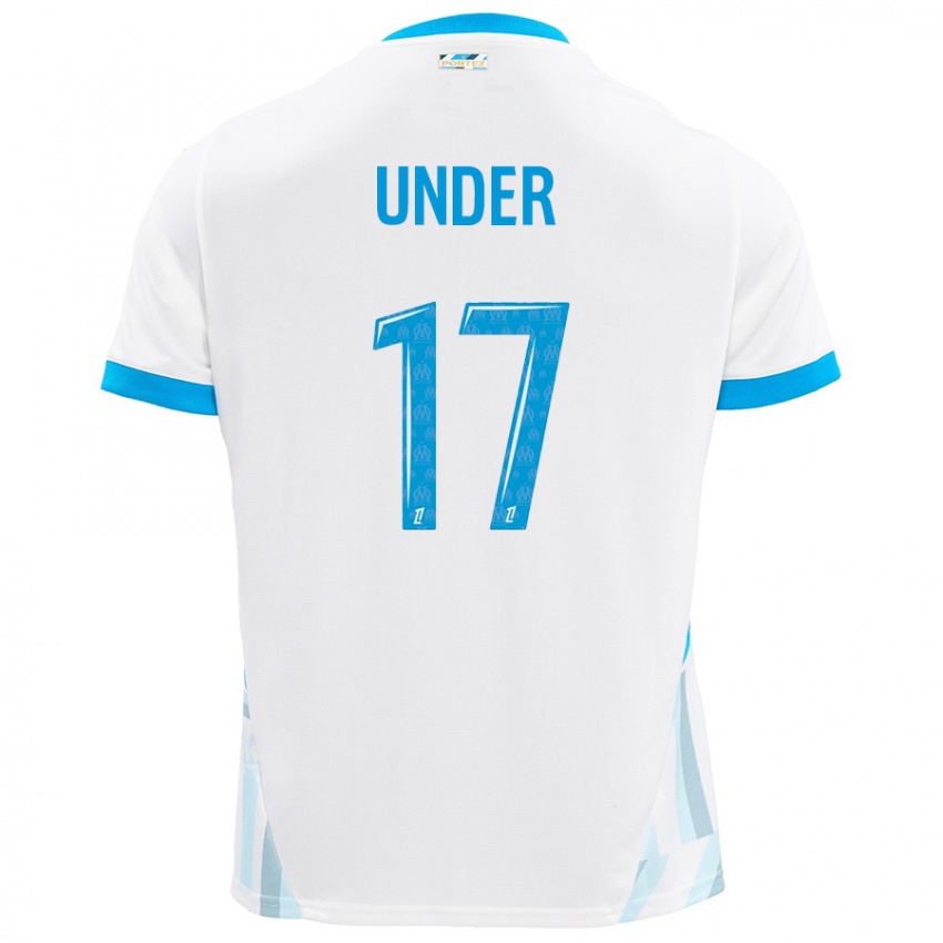 Enfant Maillot Cengiz Under #17 Blanc Bleu Ciel Tenues Domicile 2024/25 T-Shirt Suisse