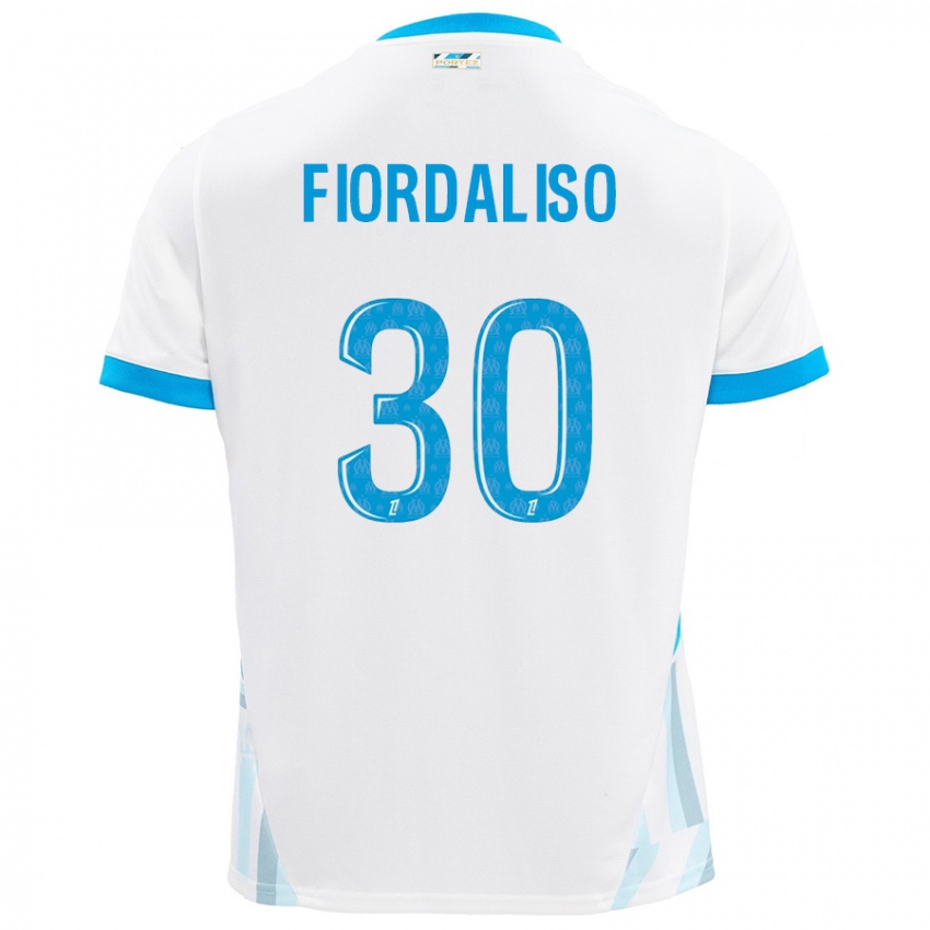 Enfant Maillot Thelma Fiordaliso #30 Blanc Bleu Ciel Tenues Domicile 2024/25 T-Shirt Suisse