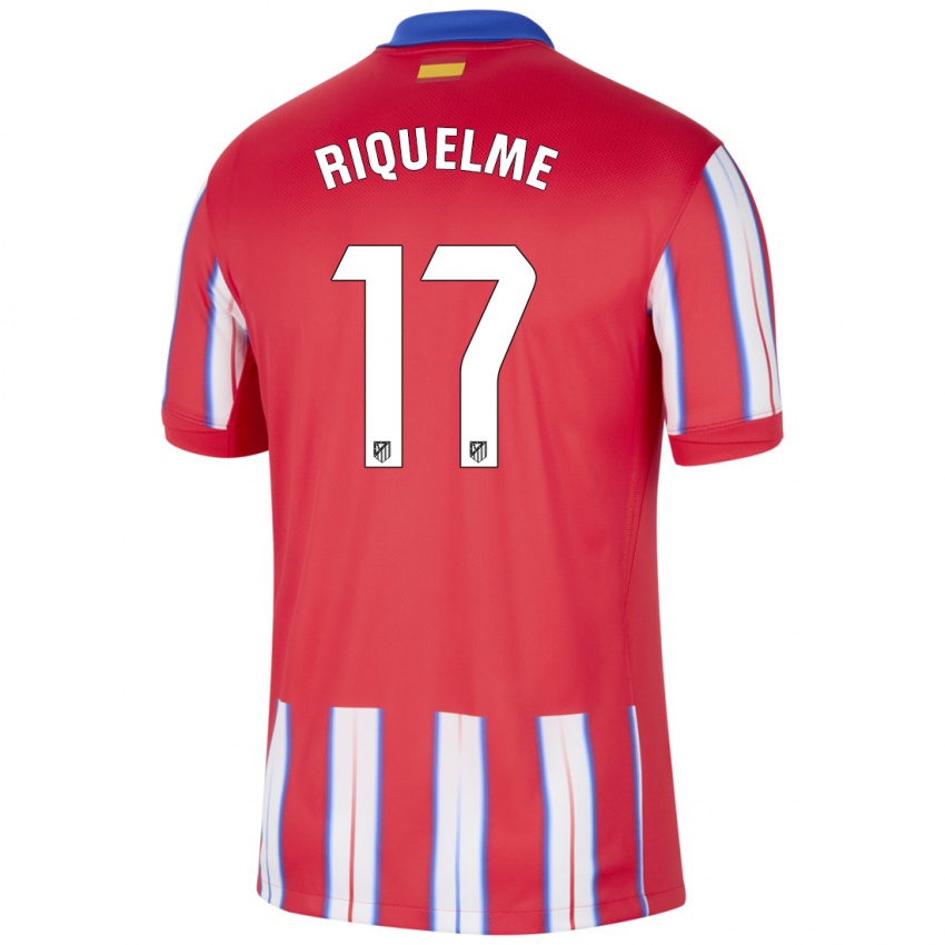 Enfant Maillot Rodrigo Riquelme #17 Rouge Blanc Bleu Tenues Domicile 2024/25 T-Shirt Suisse