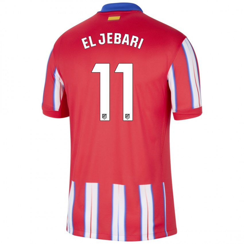 Enfant Maillot Salim El Jebari #11 Rouge Blanc Bleu Tenues Domicile 2024/25 T-Shirt Suisse