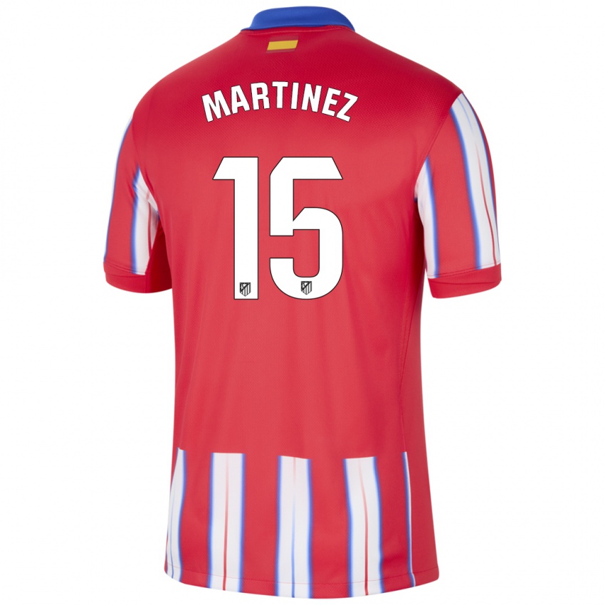 Enfant Maillot Daniel Martinez #15 Rouge Blanc Bleu Tenues Domicile 2024/25 T-Shirt Suisse