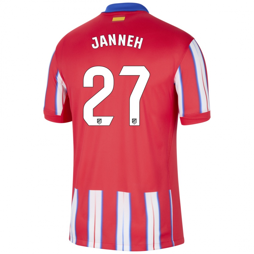 Enfant Maillot Omar Janneh #27 Rouge Blanc Bleu Tenues Domicile 2024/25 T-Shirt Suisse