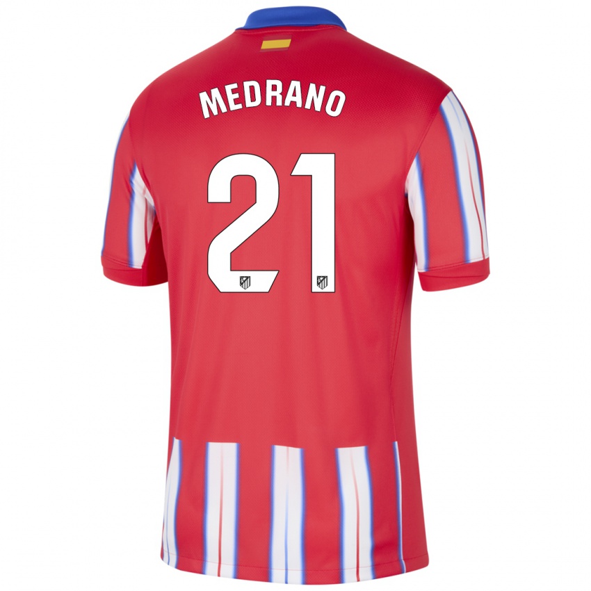 Kinder Fernando Medrano #21 Rot Weiß Blau Heimtrikot Trikot 2024/25 T-Shirt Schweiz