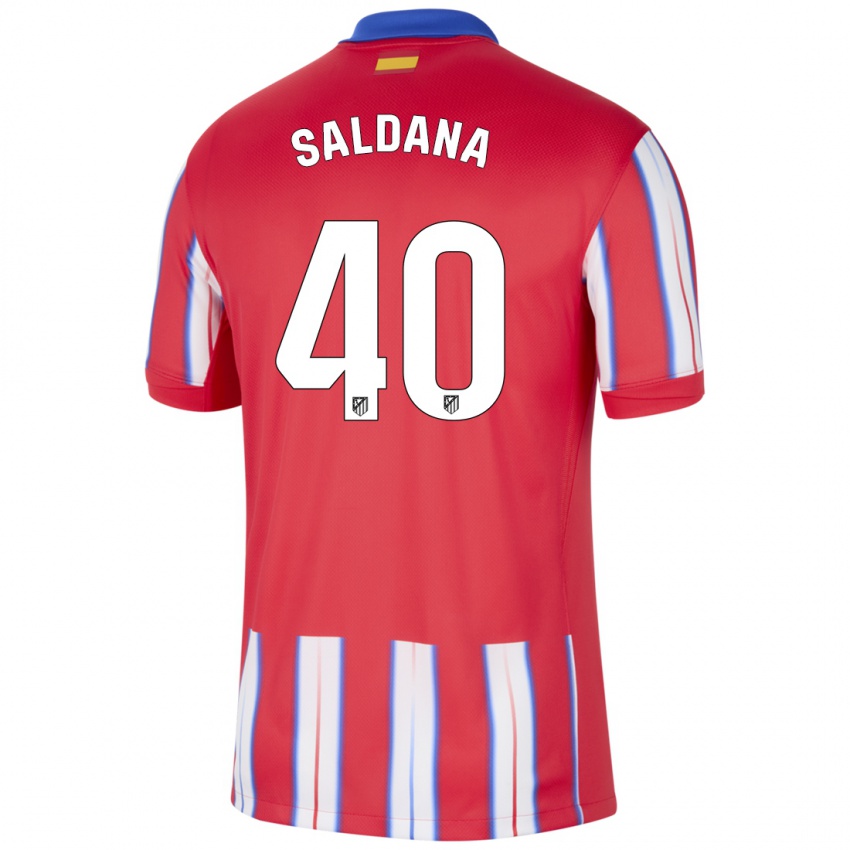 Kinder Jose Saldana #40 Rot Weiß Blau Heimtrikot Trikot 2024/25 T-Shirt Schweiz