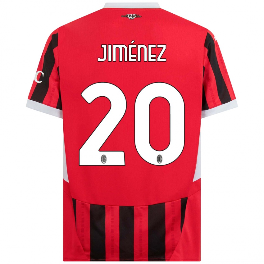 Kinder Álex Jiménez #20 Rot Schwarz Heimtrikot Trikot 2024/25 T-Shirt Schweiz