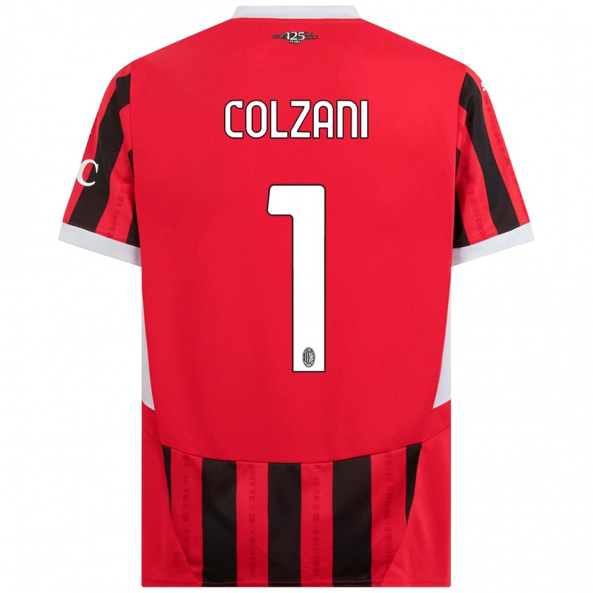 Kinder Edoardo Colzani #1 Rot Schwarz Heimtrikot Trikot 2024/25 T-Shirt Schweiz