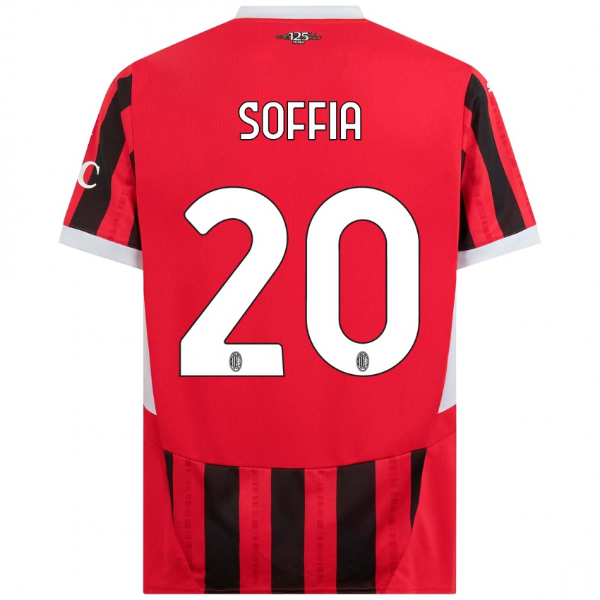 Kinder Angelica Soffia #20 Rot Schwarz Heimtrikot Trikot 2024/25 T-Shirt Schweiz