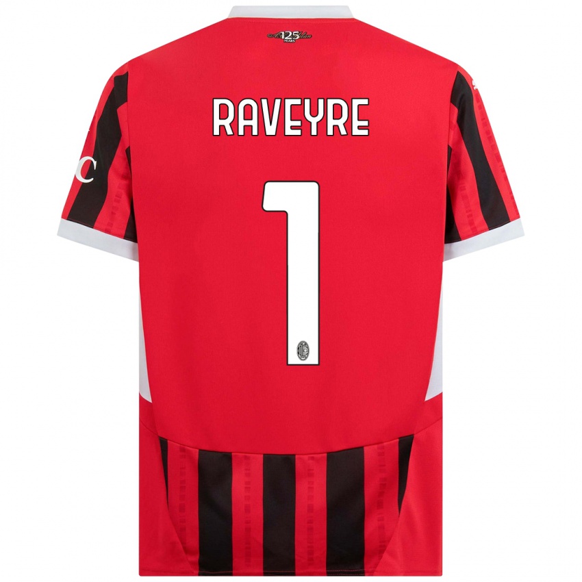 Kinder Noah Raveyre #1 Rot Schwarz Heimtrikot Trikot 2024/25 T-Shirt Schweiz