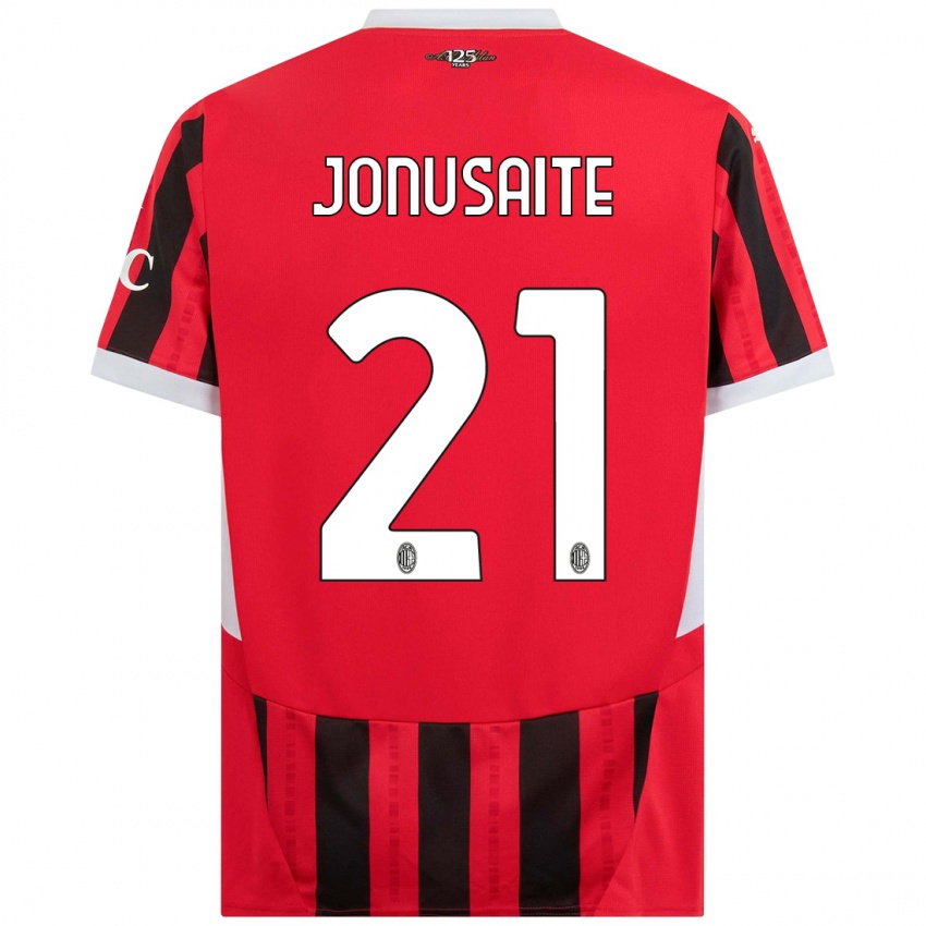 Enfant Maillot Rimante Jonusaite #21 Rouge Noir Tenues Domicile 2024/25 T-Shirt Suisse