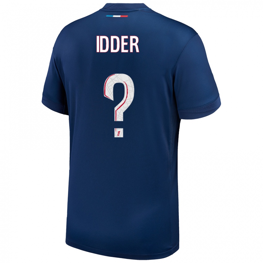 Kinder Younes Idder #0 Marineblau Weiß Heimtrikot Trikot 2024/25 T-Shirt Schweiz