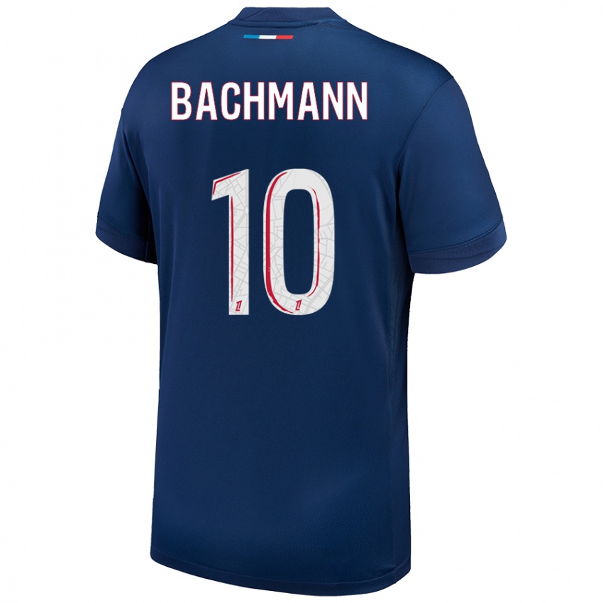 Kinder Ramona Bachmann #10 Marineblau Weiß Heimtrikot Trikot 2024/25 T-Shirt Schweiz