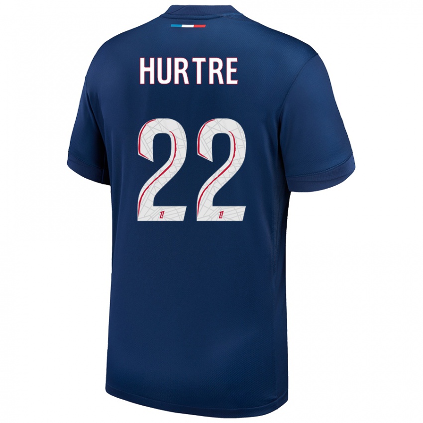 Kinder Oceane Hurtre #22 Marineblau Weiß Heimtrikot Trikot 2024/25 T-Shirt Schweiz