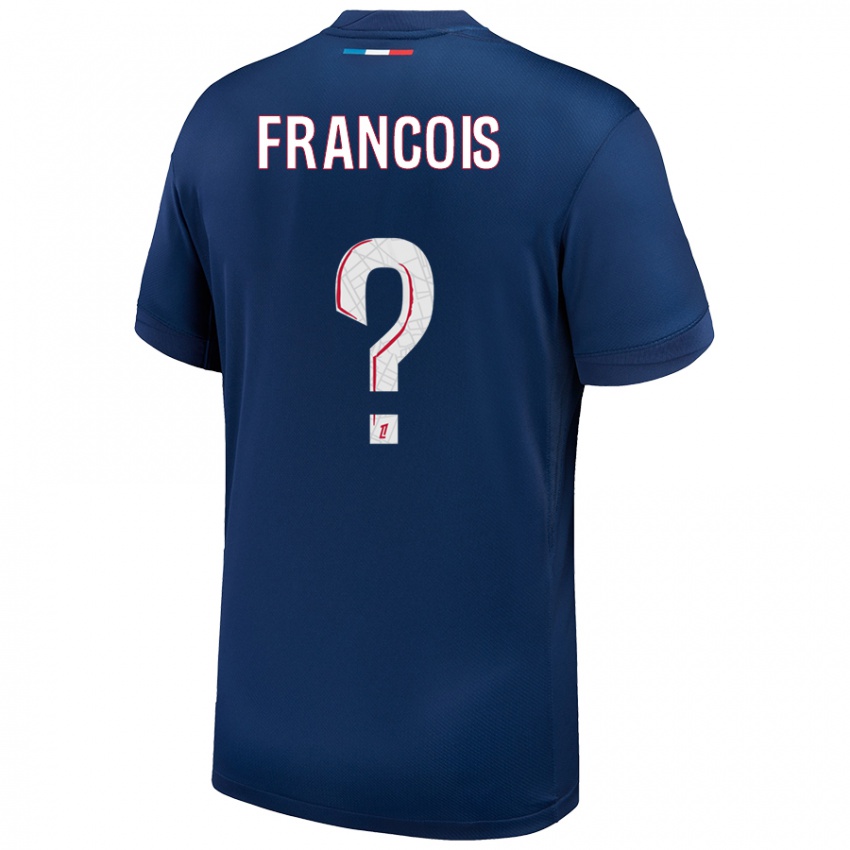 Enfant Maillot Oriane Jean-Francois #0 Bleu Marine Blanc Tenues Domicile 2024/25 T-Shirt Suisse