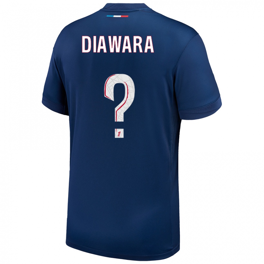 Kinder Lahna Diawara #0 Marineblau Weiß Heimtrikot Trikot 2024/25 T-Shirt Schweiz