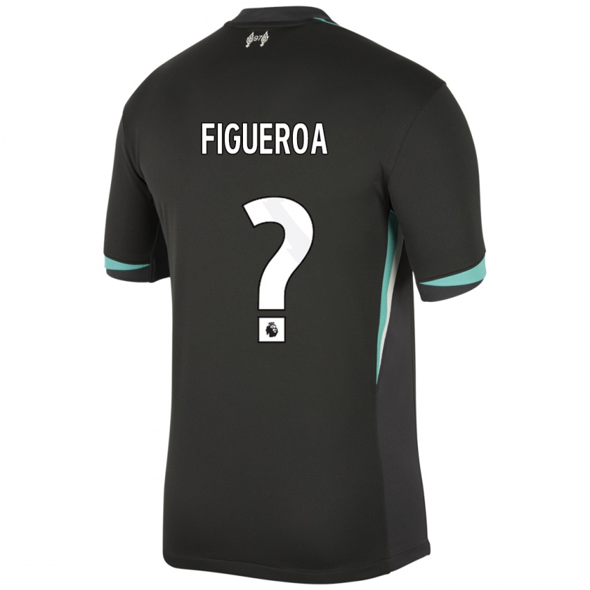 Kinder Keyrol Figueroa #0 Schwarz Anthrazitweiß Auswärtstrikot Trikot 2024/25 T-Shirt Schweiz