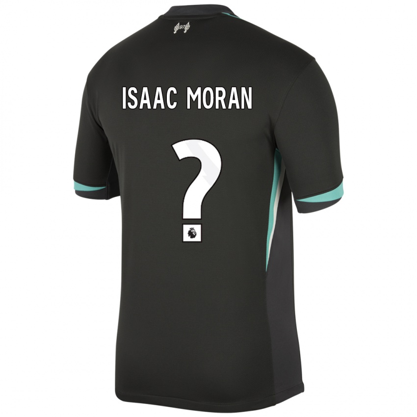 Enfant Maillot Isaac Moran #0 Noir Anthracite Blanc Tenues Extérieur 2024/25 T-Shirt Suisse