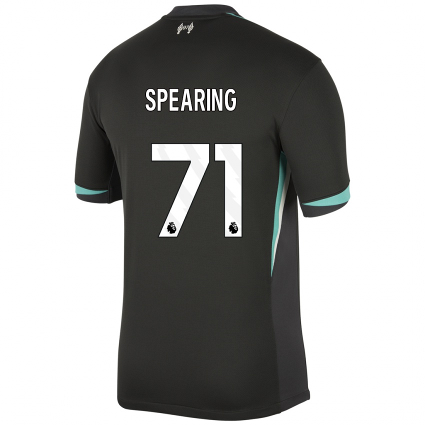 Enfant Maillot Jay Spearing #71 Noir Anthracite Blanc Tenues Extérieur 2024/25 T-Shirt Suisse