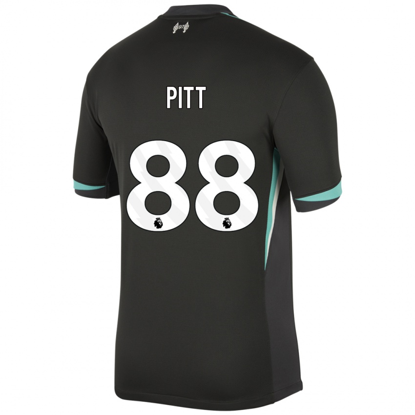 Kinder Lucas Pitt #88 Schwarz Anthrazitweiß Auswärtstrikot Trikot 2024/25 T-Shirt Schweiz