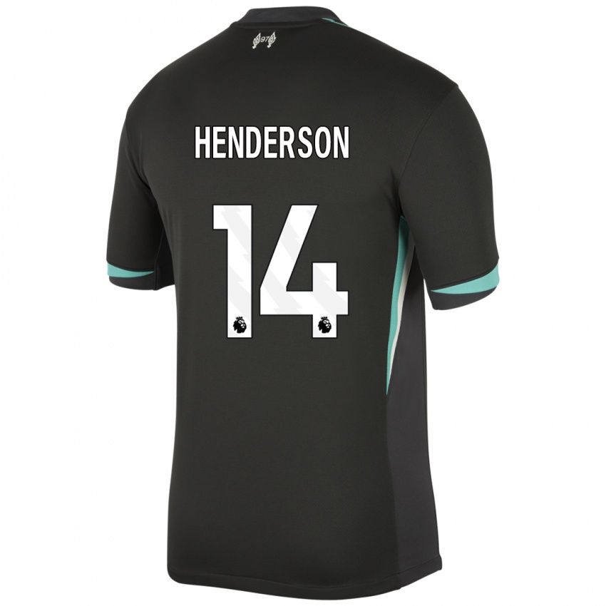 Enfant Maillot Henderson #14 Noir Anthracite Blanc Tenues Extérieur 2024/25 T-Shirt Suisse