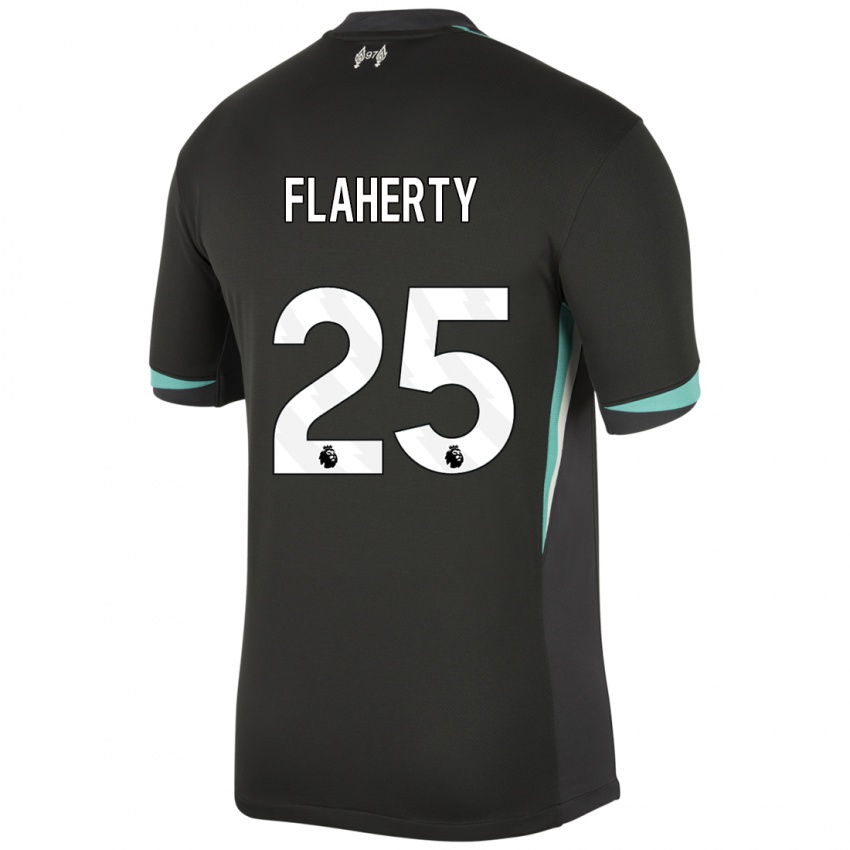 Enfant Maillot Gilly Flaherty #25 Noir Anthracite Blanc Tenues Extérieur 2024/25 T-Shirt Suisse