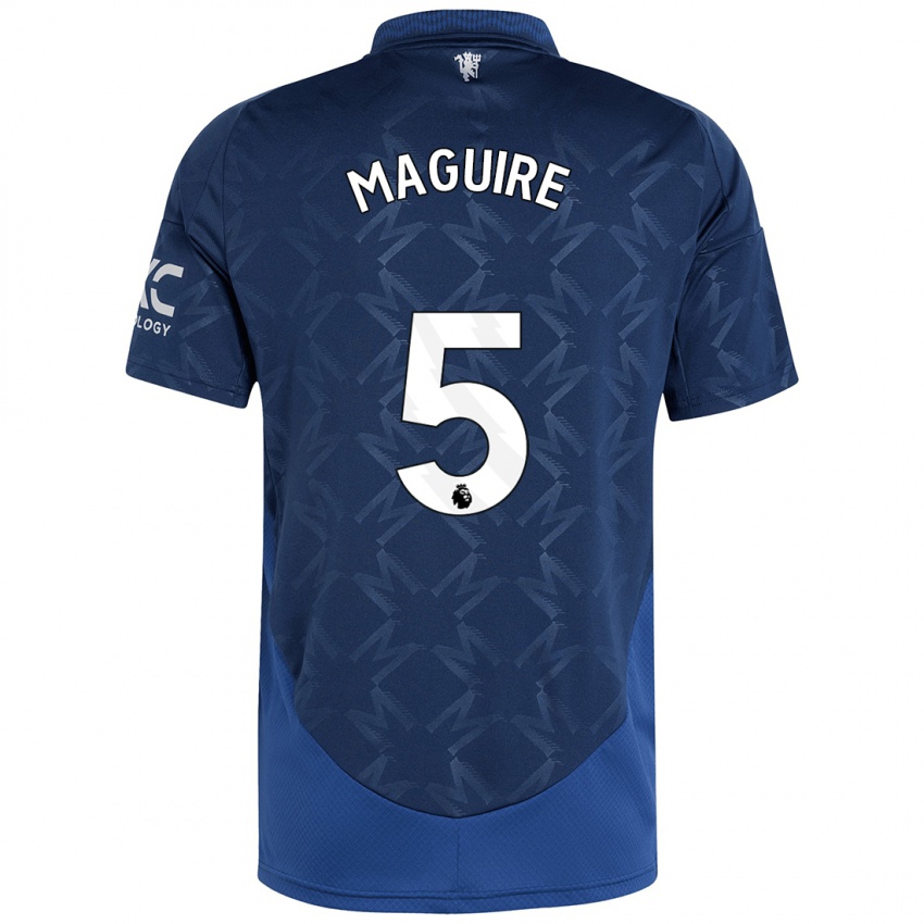 Kinder Harry Maguire #5 Indigo Auswärtstrikot Trikot 2024/25 T-Shirt Schweiz