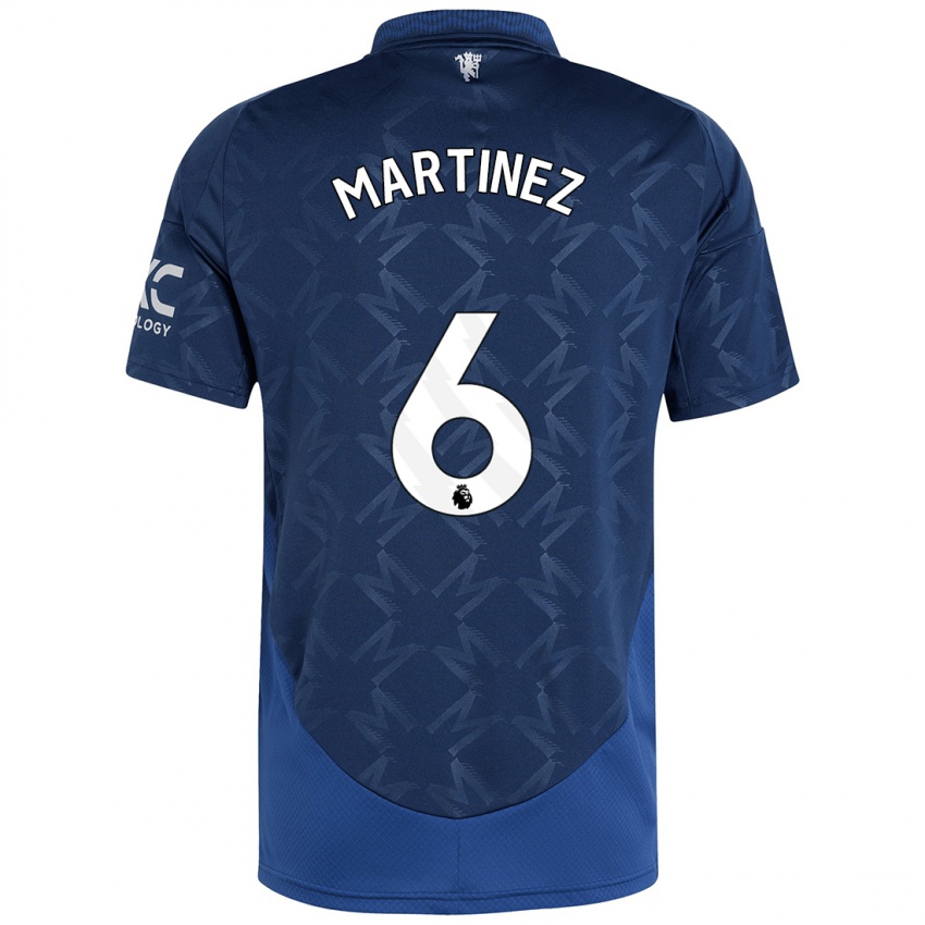 Kinder Lisandro Martinez #6 Indigo Auswärtstrikot Trikot 2024/25 T-Shirt Schweiz