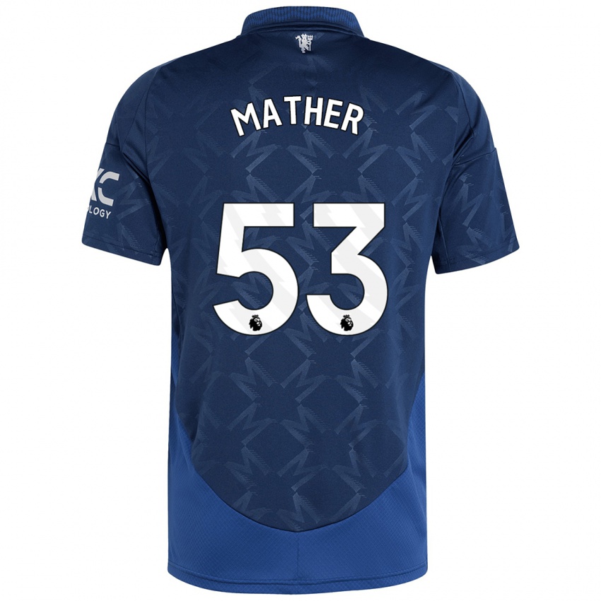 Kinder Sam Mather #53 Indigo Auswärtstrikot Trikot 2024/25 T-Shirt Schweiz