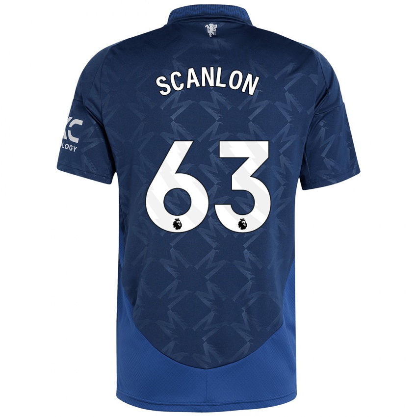 Kinder James Scanlon #63 Indigo Auswärtstrikot Trikot 2024/25 T-Shirt Schweiz