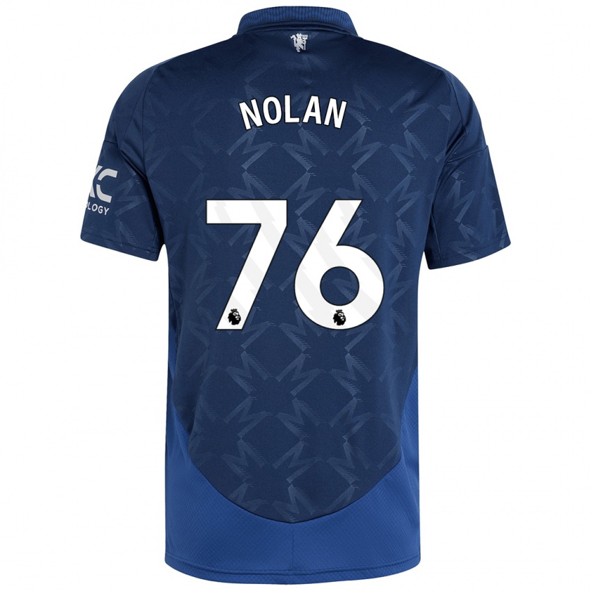 Kinder James Nolan #76 Indigo Auswärtstrikot Trikot 2024/25 T-Shirt Schweiz