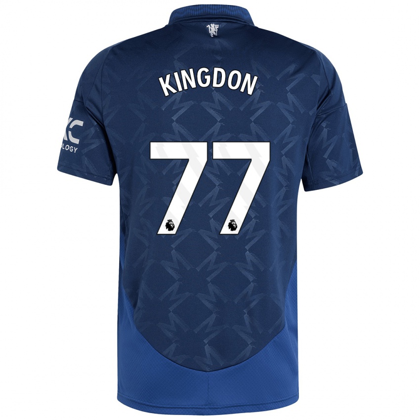 Kinder Jack Kingdon #77 Indigo Auswärtstrikot Trikot 2024/25 T-Shirt Schweiz