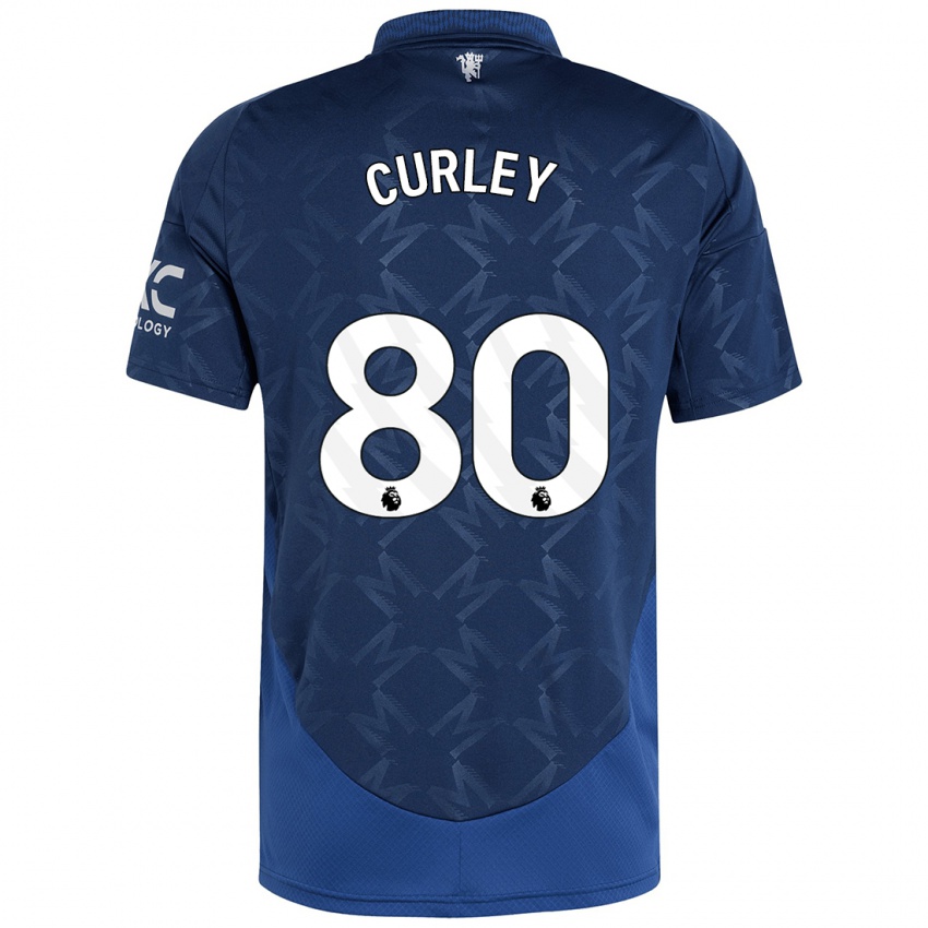 Kinder Ruben Curley #80 Indigo Auswärtstrikot Trikot 2024/25 T-Shirt Schweiz