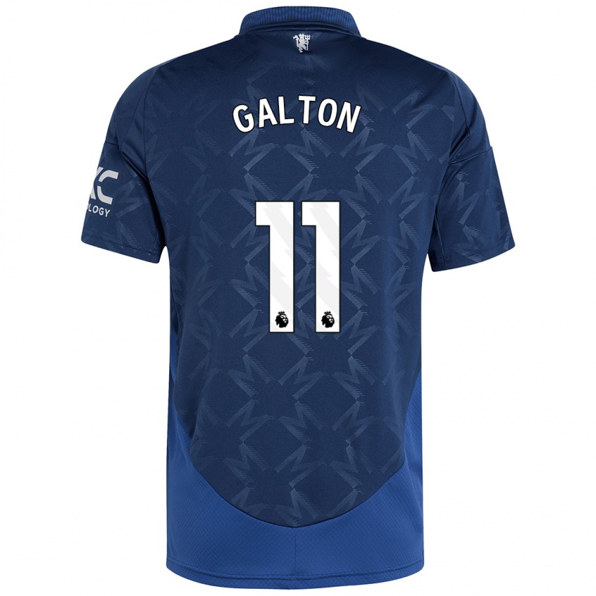 Kinder Leah Galton #11 Indigo Auswärtstrikot Trikot 2024/25 T-Shirt Schweiz